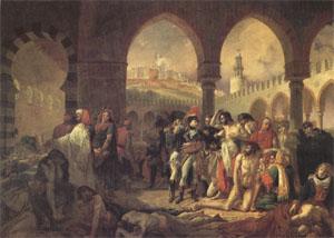 Baron Antoine-Jean Gros Bonaparte Visiting the Plague-Stricken at Jaffa on 11 March (mk05) Sweden oil painting art